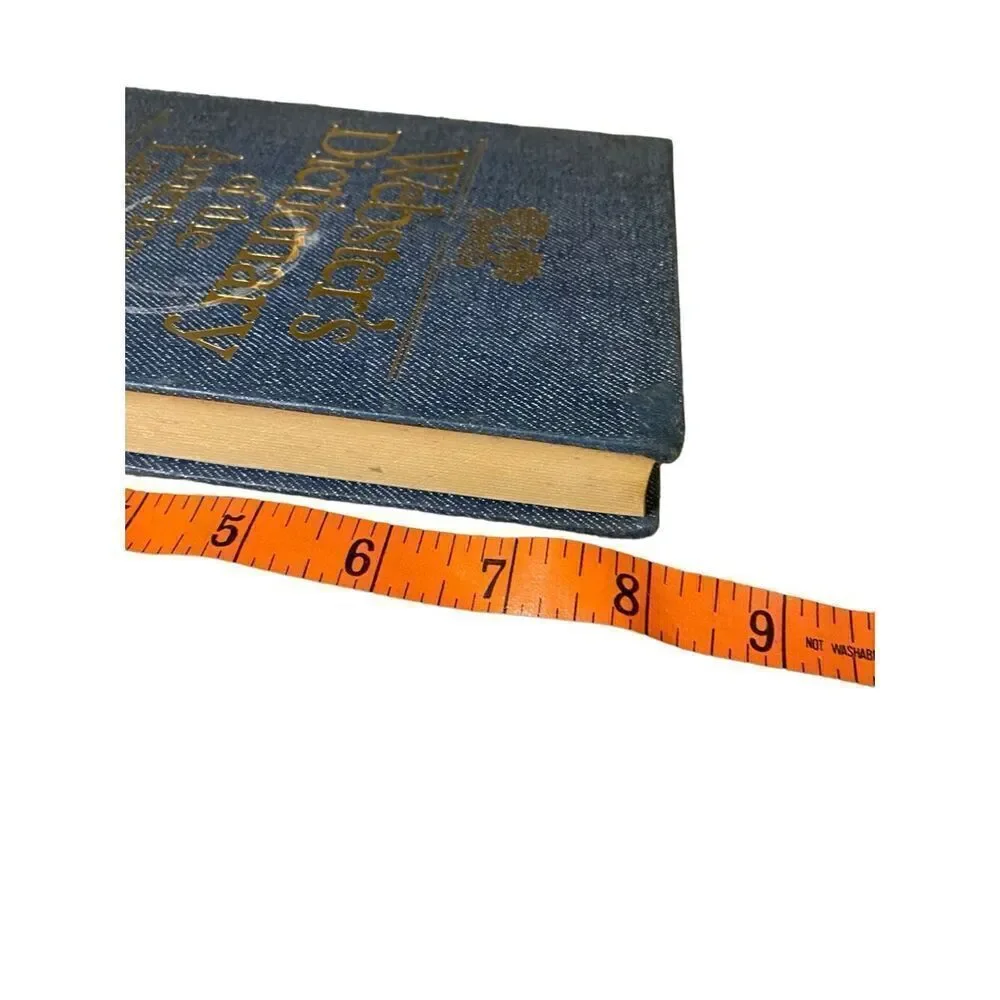 1976 Websters Dictionary Of The American Language Denim Hardcover Book